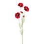 Rama de amapola artificial TERNAS, roja, 90cm