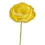 Flor artificial de ranúnculo PINERY de papel, amarilla, 45 cm