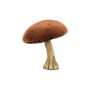 Figura decorativa de seta ARNAH, terciopelo, color óxido, 10 cm