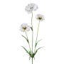 Rama de amapola artificial IGNIS, blanca, 70 cm