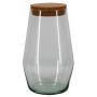 Tarro de cristal MAMBER con tapa de corcho, transparente, 28 cm, Ø 17,5 cm