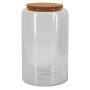 Tarro de cristal KEDAR con tapa de corcho, transparente, 30 cm, Ø 19 cm