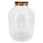 Tarro de cristal RYZEL con tapa de corcho, transparente, 34 cm, Ø 24 cm