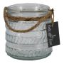 Lámpara de viento PRISMY con cuerda, estampado, transparente, 12 cm, Ø 11 cm