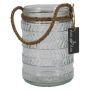 Lámpara de viento PRISMY con cuerda, estampada, transparente, 16,5 cm, Ø 11 cm