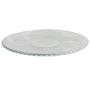 Plato de cristal CATHLENN con estrías, transparente, 2,3 cm, Ø 31,2 cm