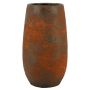 Jarrón de cerámica AROON con veteado, marrón óxido, 40 cm, Ø 22 cm