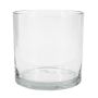 Vaso cilíndrico para velas SANSA OCEAN, reciclado, transparente, 12 cm, Ø 12 cm