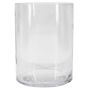 Jarrón de cristal cilíndrico SANSA OCEAN, reciclado, transparente, 20 cm, Ø 15 cm