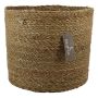 Cesta de algas marinas AMPARO, beige, 26 cm, Ø 28 cm