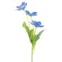 Flor decorativa Bellis MORKI, azul, 25 cm