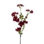 Rama decorativa de flores de manzano WENIA, rojo oscuro, 70 cm, Ø 2-4 cm