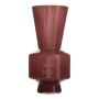 Jarrón de cristal GARNIAS, rojo merlot, 40cm, Ø20cm