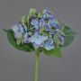 Hortensia artificial GABRIELLA, azul-verde, 50cm, Ø18cm