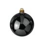 Bolas navideñas TEODORA, 4 piezas, negro brillante, Ø10cm