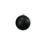 Bola de Navidad ABELIA, 4 piezas, purpurina, negro, Ø10cm