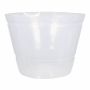 Recipiente de plástico KIPA para cestas de plantas, impermeable, transparente, 12cm, Ø12cm