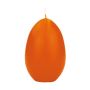 Vela de huevo de Pascua LEONITA, naranja, 12cm, 8cm, 40h - Made in Germany
