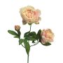 Rama decorativa de peonía MEIRU, rosa albaricoque, 70 cm, Ø 9-12 cm