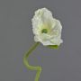 Flor decorativa de amapola ANKANG, color crema, 70 cm, Ø 9,5 cm