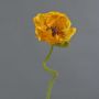 Flor decorativa de amapola ANKANG, amarillo anaranjado, 70 cm, Ø 9,5 cm