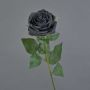 Rosa artificial KAILIN, negra, 65 cm, Ø 9 cm