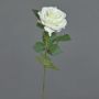 Rosa artificial KAILIN, blanca, 65 cm, Ø 9 cm