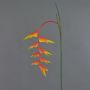 Flor artificial de heliconia MEIHUA, naranja-amarillo-verde, 95 cm, Ø 30 cm
