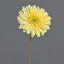 Flor artificial Gerbera QIUDONG, amarilla, 50 cm, Ø 12 cm