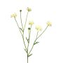 Rama artificial de centáurea TAOTAO, color crema, 65 cm, Ø 4-5 cm