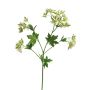 Rama de plástico de Euphorbia marginata MENGWEN, con flores, verde crema, 65 cm