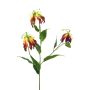Rama decorativa de corona de gloria XIANGTING, rojo burdeos y amarillo, 85 cm