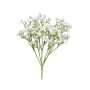 Ramo de gypsophila textil CECILIA, varilla blanca, 30 cm, Ø 1 cm