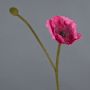 Flor decorativa de amapola YILAN, rosa, 60 cm, Ø 12 cm