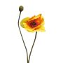 Flor decorativa de amapola YILAN, naranja-amarillo, 60 cm, Ø 12 cm