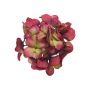 Flor artificial de hortensia FUHUA, rojo y verde, 23 cm, Ø 14 cm