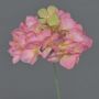 Flor artificial de hortensia FUHUA, rosa y verde, 23 cm, Ø 14 cm