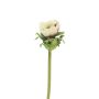 Flor decorativa anémona BOYANG, crema-violeta, 35cm, Ø6cm