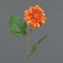 Flor artificial de dalia WANRU, naranja, 50 cm, Ø 9 cm