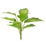 Planta de plástico Dieffenbachia XUMEI, varilla, verde-crema, 25cm