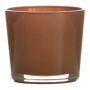 Maceta de cristal ALENA, marrón toffee, 19 cm, Ø 19 cm