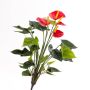 Flor textil Anthurium LORIE con palo, rojo, 55cm, 6x8cm