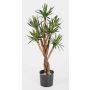 Agave de plástico AVAN, tronco natural, verde, 70cm