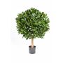 Bola artificial de laurel cerezo TIBERIUS, tronco natural, frutas, 60cm, Ø50cm