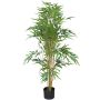 Árbol de plástico de bambú WANNING, troncos auténticos, 120 cm