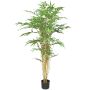 Árbol de plástico de bambú WANNING, troncos auténticos, 150 cm