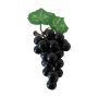 Fruta artificial: uvas SHEBEI, negras, 8cm, Ø4cm