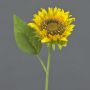 Flor artificial de girasol HELINYU, amarilla, 45 cm, Ø 10 cm