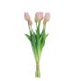 Ramo de tulipanes de tela LONA, rosa, 45cm, Ø15cm