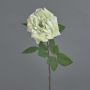 Rosa decorativa de terciopelo YUFAN, color crema, 65 cm, Ø 15 cm